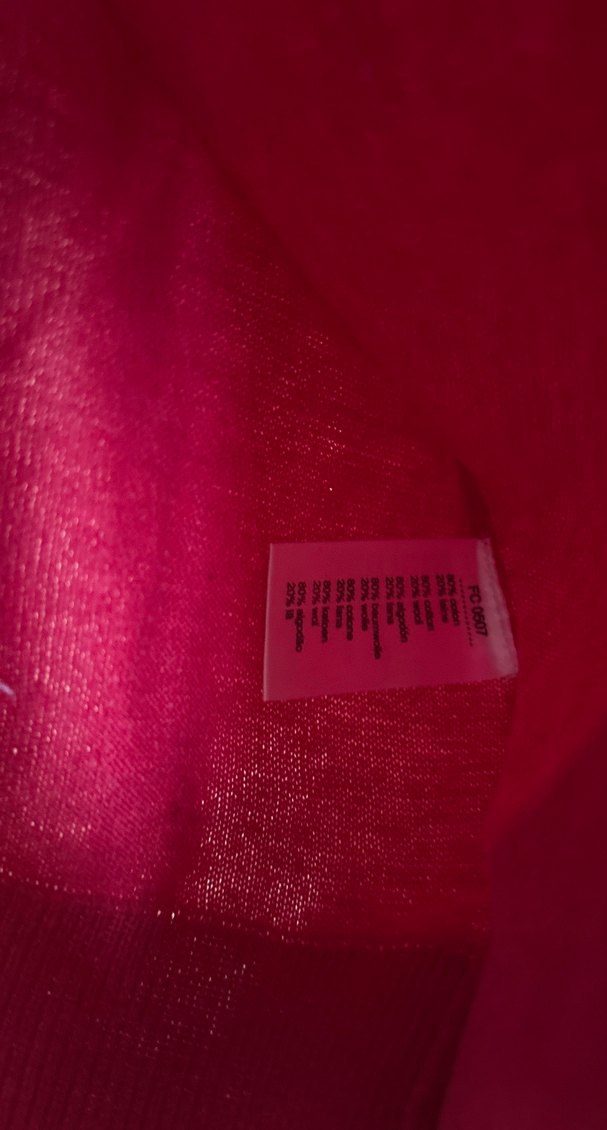 Kirmizi V Yakalı Kadın Triko lacoste - Görsel 5