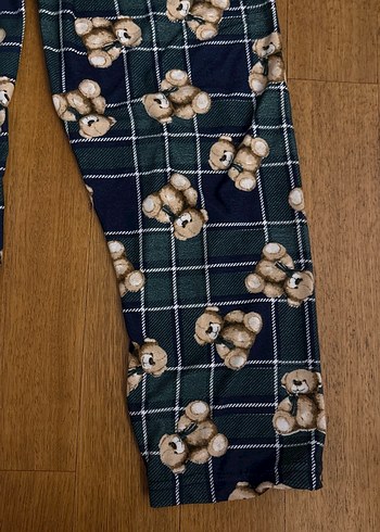 Yumusacik kumasli pijama alti teddyli - Görsel 3