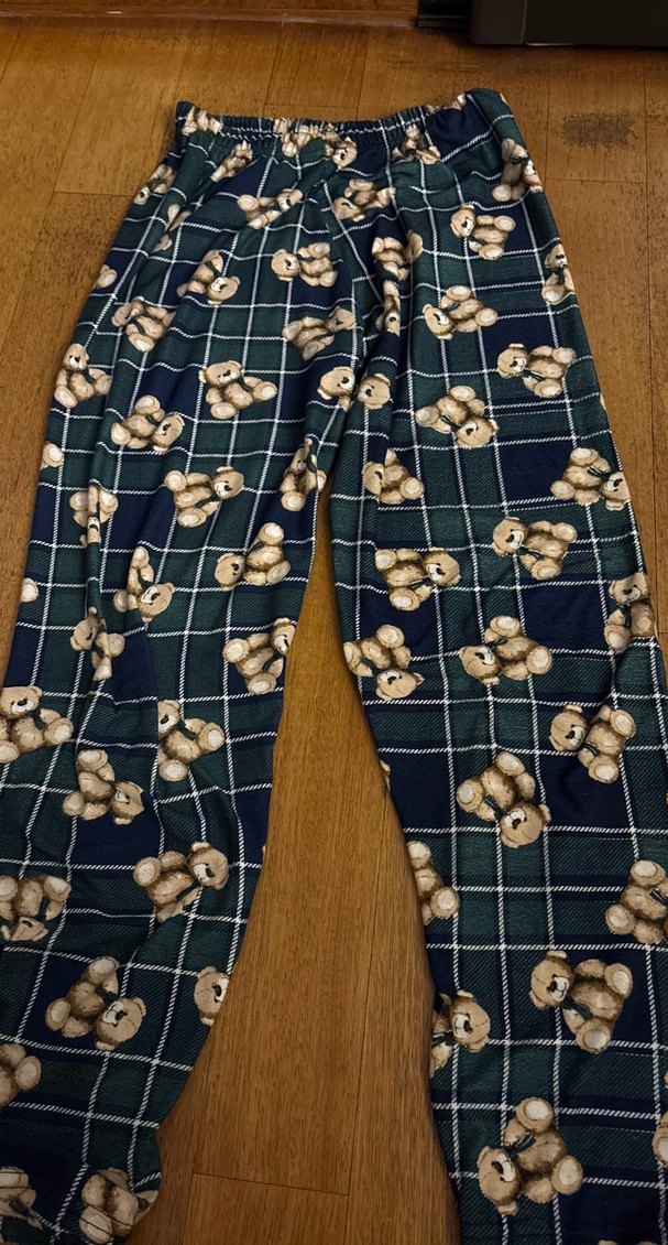 Yumusacik kumasli pijama alti teddyli - Görsel 2