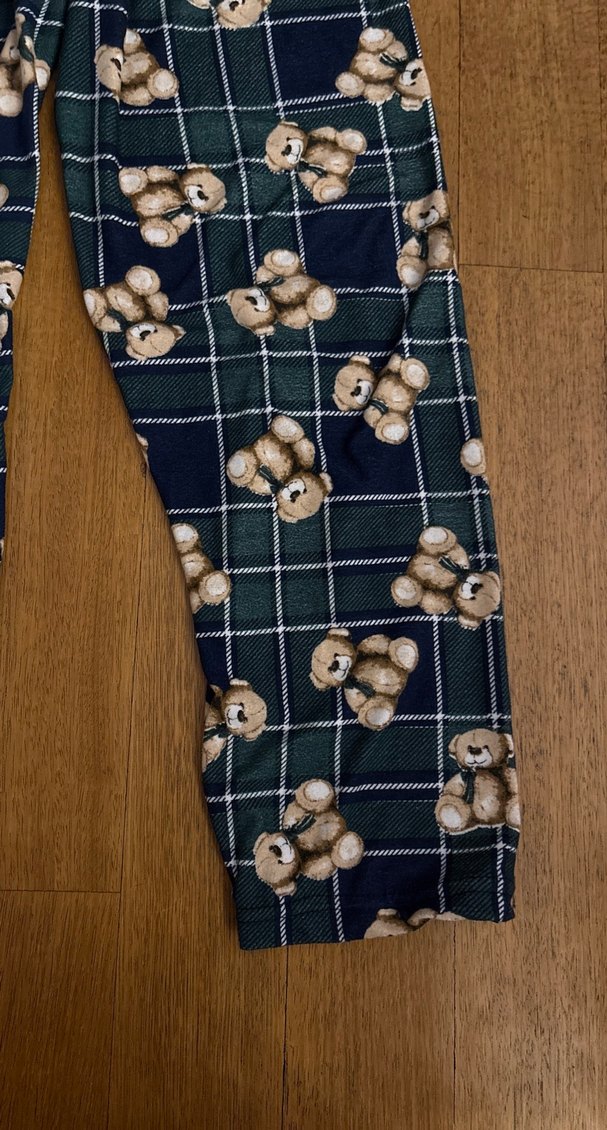 Yumusacik kumasli pijama alti teddyli - Görsel 3