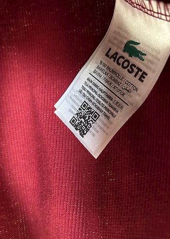 Lacoste Bordo Kısa Kollu Kadın Tişört - Görsel 4