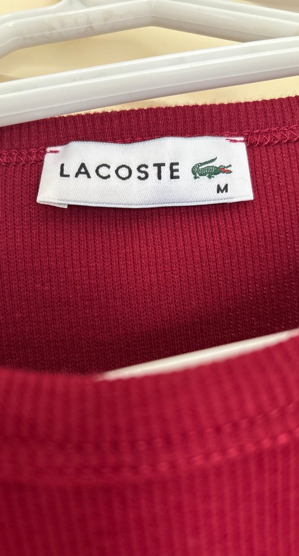 Lacoste Bordo Kısa Kollu Kadın Tişört - Görsel 5