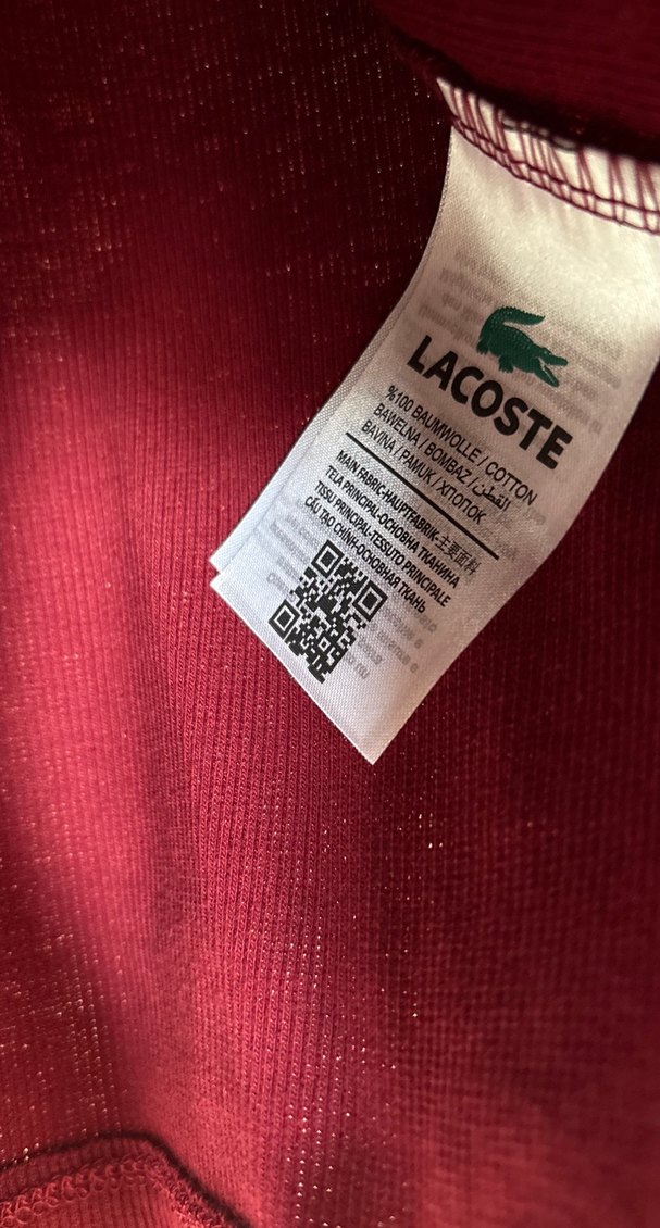 Lacoste Bordo Kısa Kollu Kadın Tişört - Görsel 4