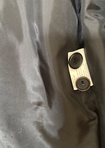 Kadın Siyah Düğmeli Midi Trençkot - Görsel 7