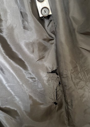 Kadın Siyah Düğmeli Midi Trençkot - Görsel 8