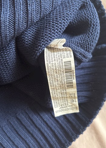 Lacivert Kadın Triko Kayık Yaka Kazak - Görsel 5