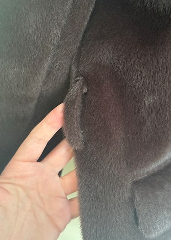 Kahverengi Süet Kürklü Kadın Blazer - Görsel 6