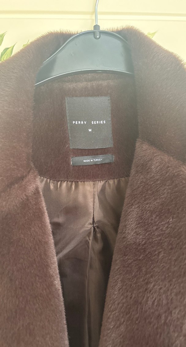 Kahverengi Süet Kürklü Kadın Blazer - Görsel 3