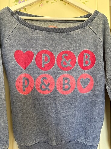 s Beden gri Renk Kayik yaka pull and bear