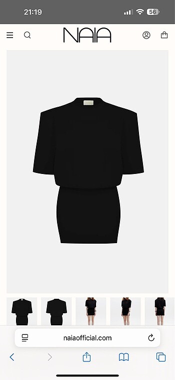 MIU T-SHIRT ELBİSE / SİYAH