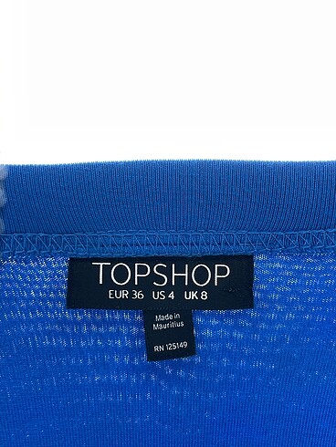 36 Beden mavi Renk Topshop Midi Etek %70 İndirimli.