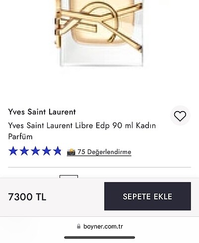 Beden Renk 1 ml YSL Libre