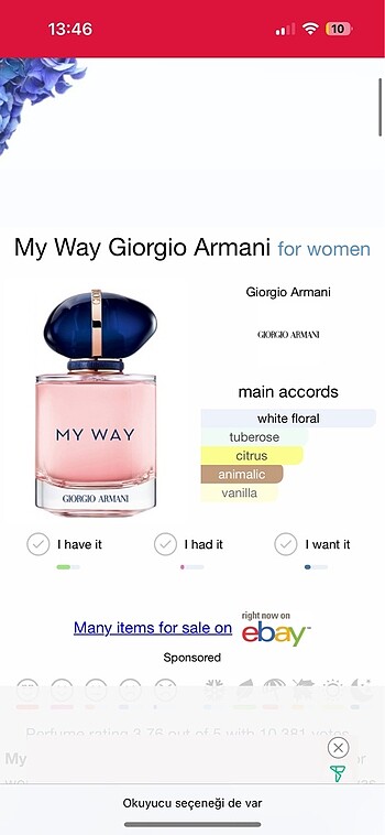 Giorgio Armani 3 ml Giorgio Armani My Way