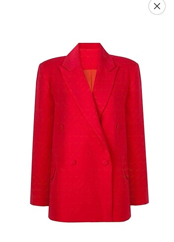 WHENEVER COMPANY kırmızı oversize blazer