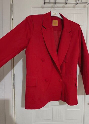 s Beden WHENEVER COMPANY kırmızı oversize blazer