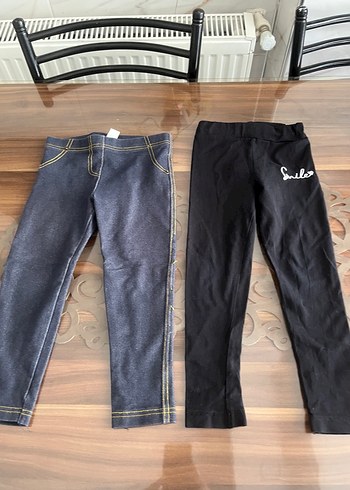 LC Waikiki Kız Çocuk Gri Denim Düğmeli Tayt