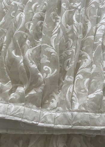 Taç kurwaze Nakışlı Beyaz Perde - Görsel 7