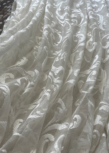 Taç kurwaze Nakışlı Beyaz Perde - Görsel 9