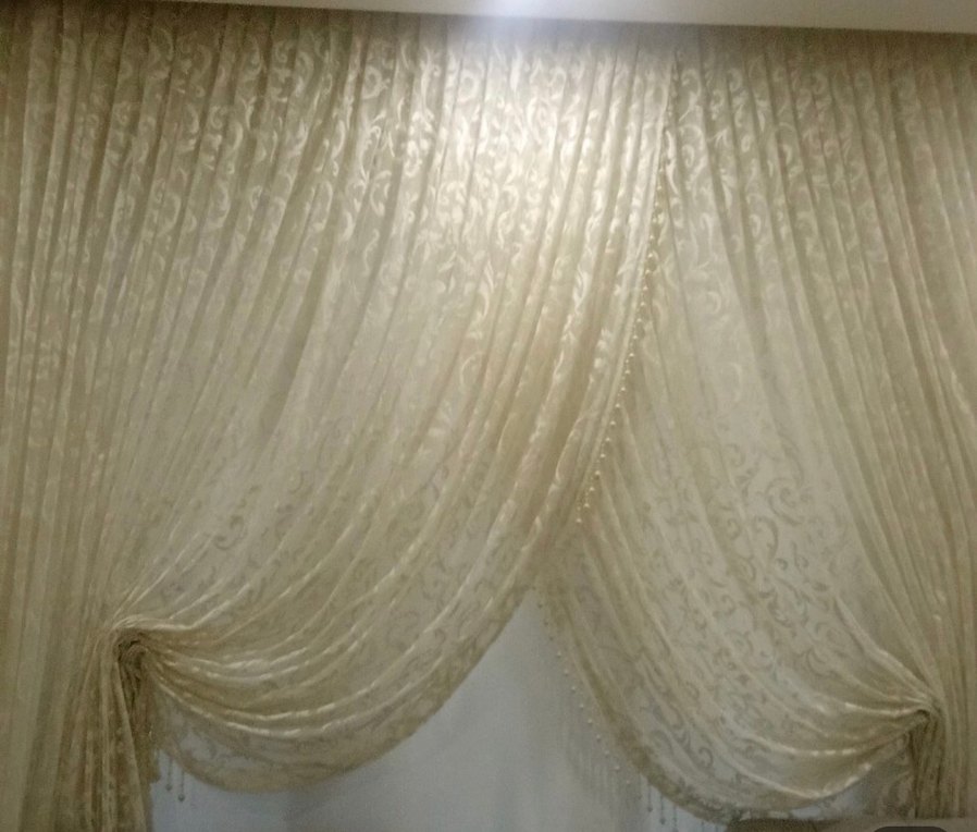 Taç kurwaze Nakışlı Beyaz Perde - Görsel 3