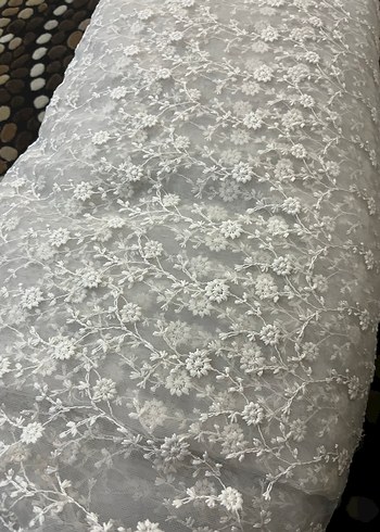 2 tane büyük Taç krem Tül Perde - Görsel 9