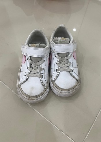 Kız Çocuk Beyaz Cırtcırtlı Spor Ayakkabı