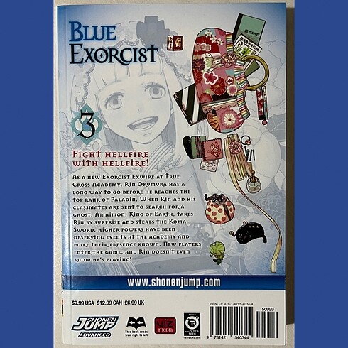 Blue Exorcist Vol. 3 İngilizce Manga