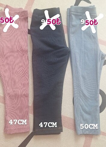 18-24 Ay Beden çeşitli Renk Kız çocuk tayt