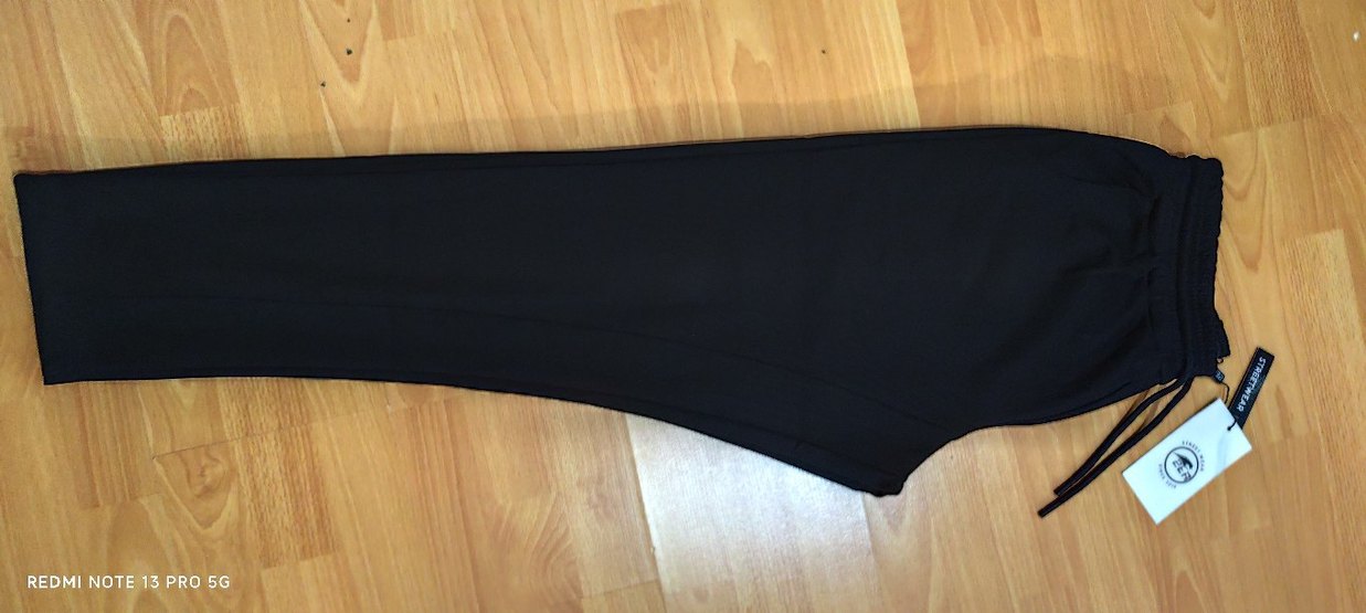 Erkek Siyah Rahat Kesim Eşofman Altı - Görsel 2