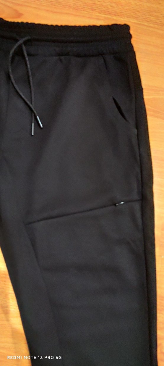 Erkek Siyah Rahat Kesim Eşofman Altı - Görsel 3