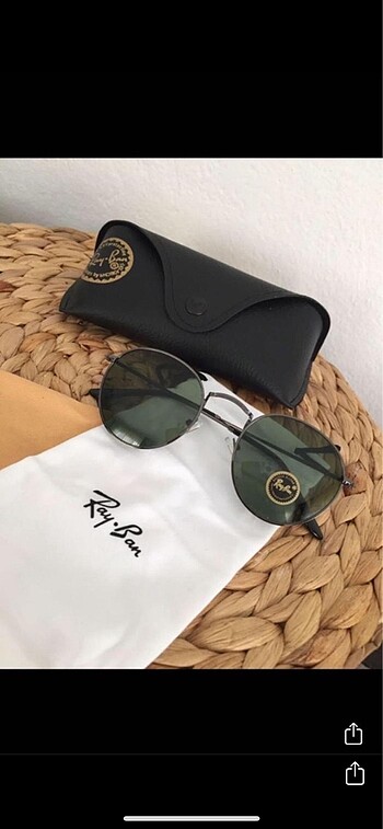 Rayban round model organik cam güneş gözlüğü