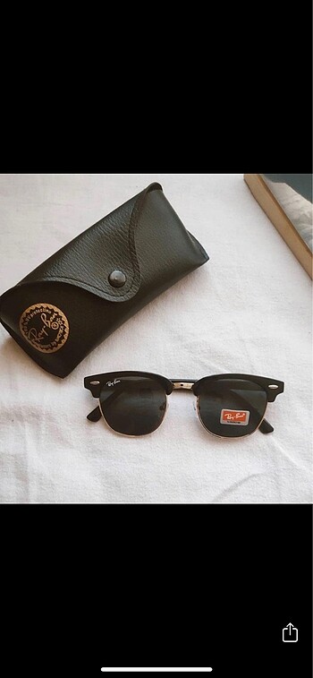 Rayban siyah clupmaster güneş gözlüğü