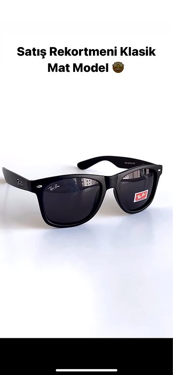Ray Ban rayban siyah mat wayfere güneş gözlüğü