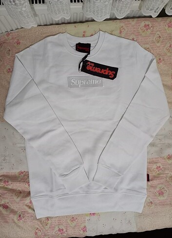 Supreme Erkek Sweatshirt (Hafif Lekeli)