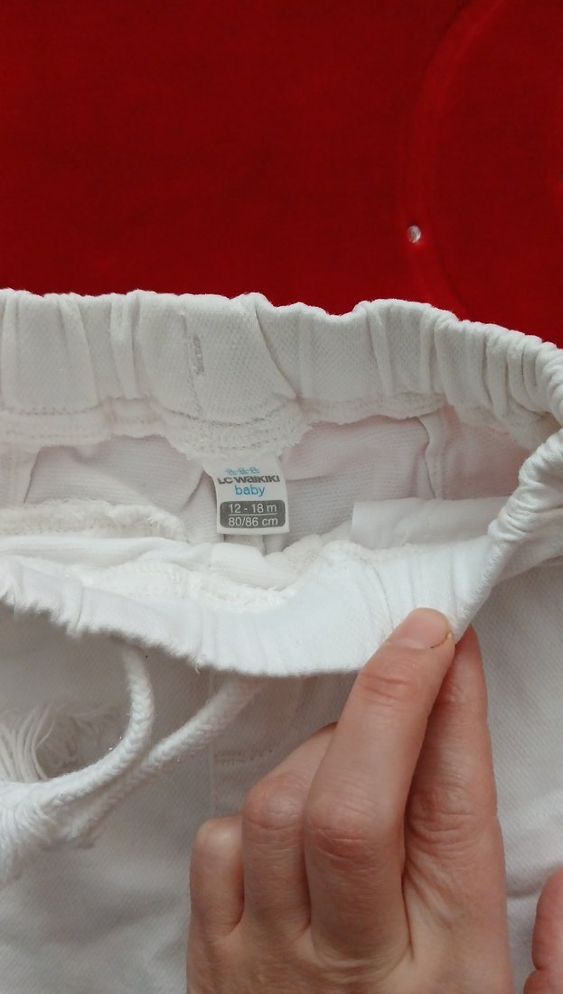 Beyaz Düğmeli Erkek Çocuk Pantolonu - Görsel 2