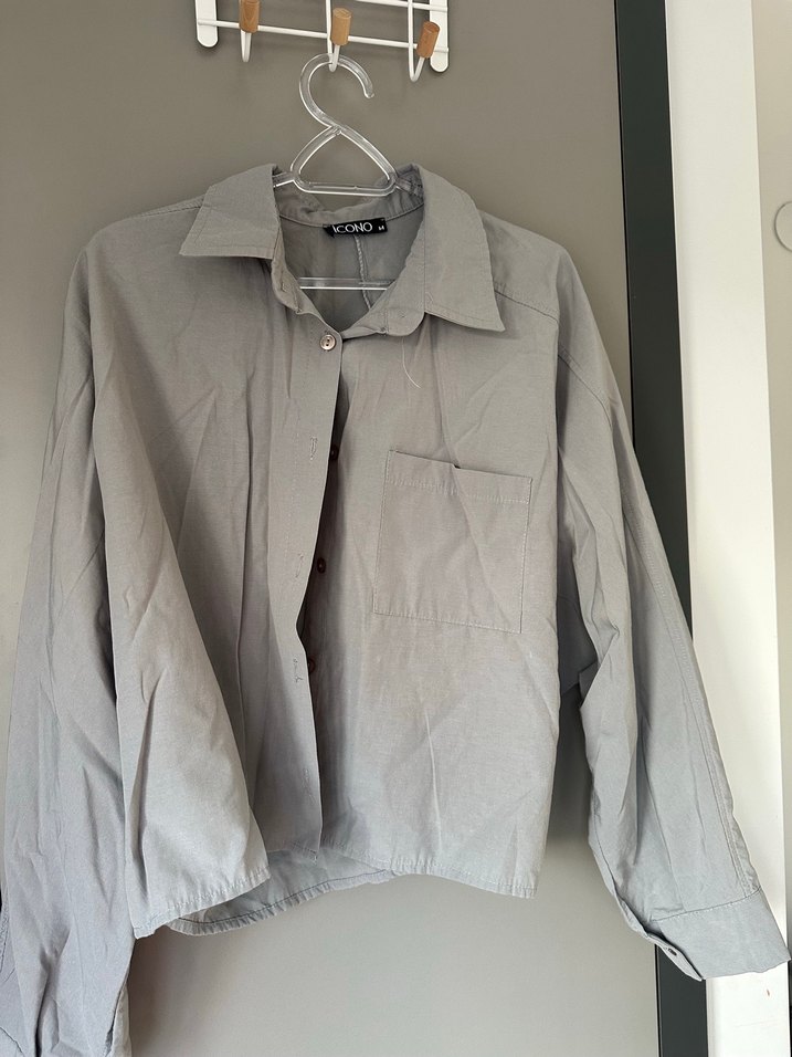 Gri gömlek - Görsel 2