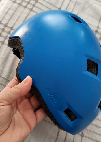 Mavi Biker Stil Motosiklet Kaskı - Görsel 2