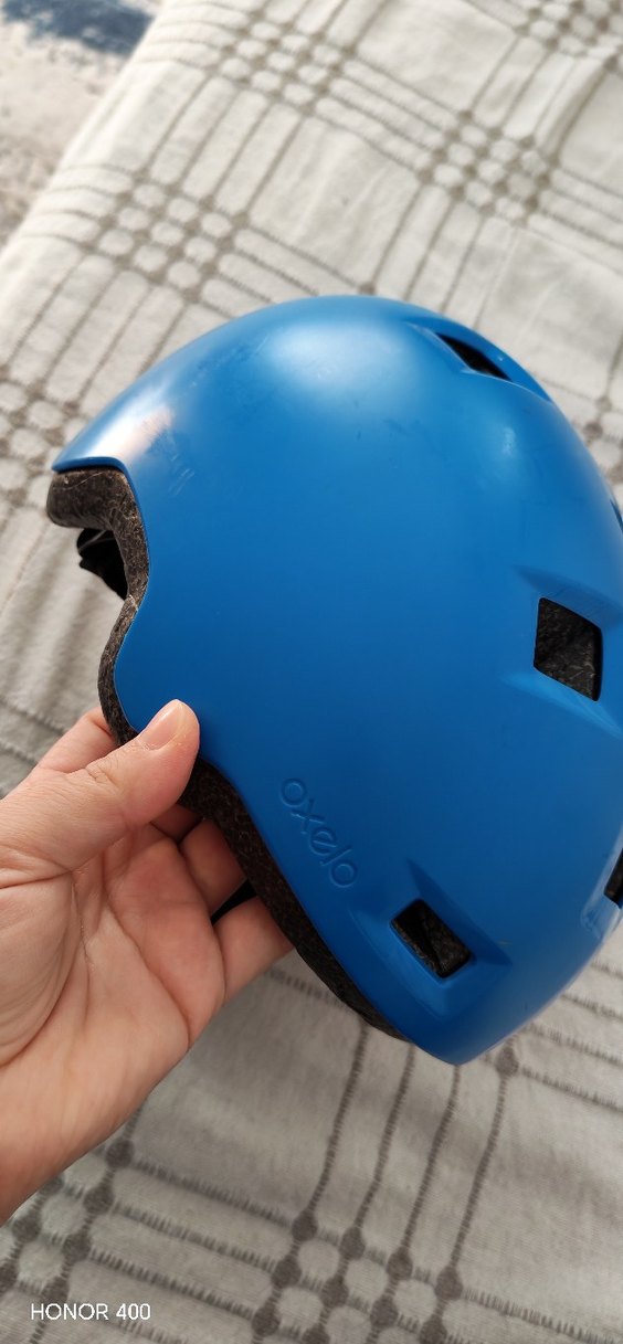 Mavi Biker Stil Motosiklet Kaskı - Görsel 2