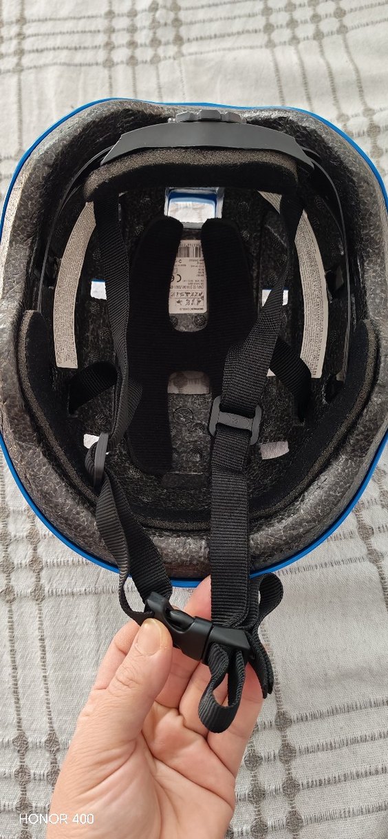 Mavi Biker Stil Motosiklet Kaskı - Görsel 3