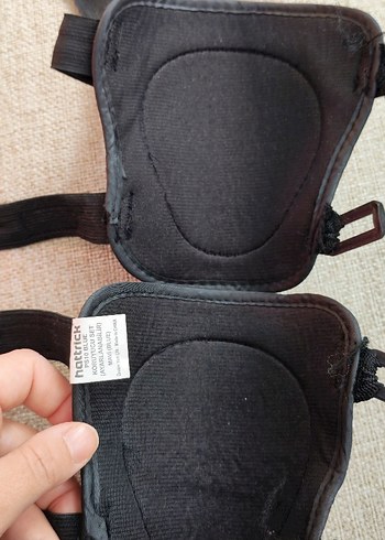Mavi Biker Diz, dirsek, el Koruyucu  Velcro Bantlı - Görsel 5