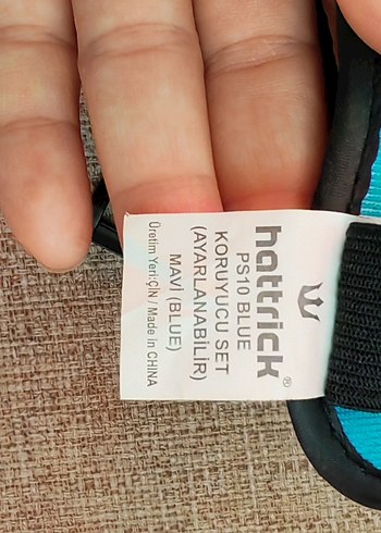 Mavi Biker Diz, dirsek, el Koruyucu  Velcro Bantlı - Görsel 8