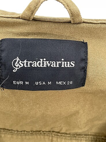 m Beden haki Renk Stradivarius Kot Ceket %70 İndirimli.