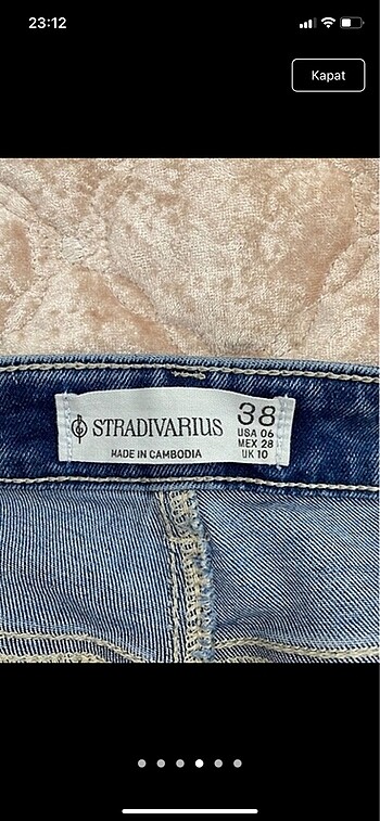28 Beden mavi Renk Stradivarius jean