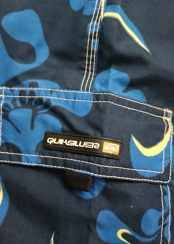 Lacivert Çiçek Desenli Kemerli Erkek Şort - Görsel 11