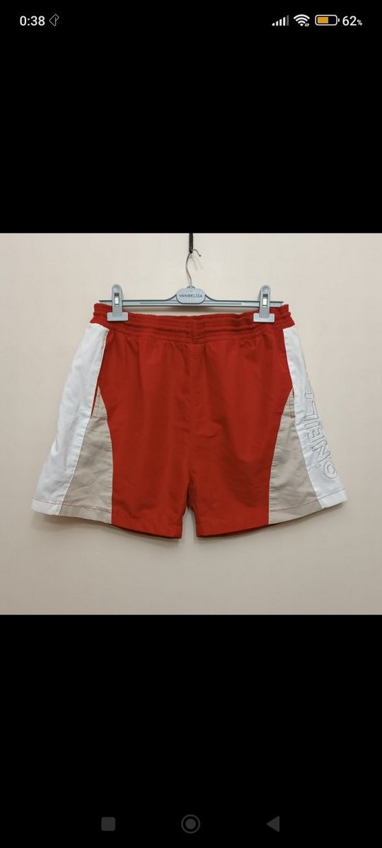 Kemerli Kırmızı Erkek Mini Şort - Görsel 3