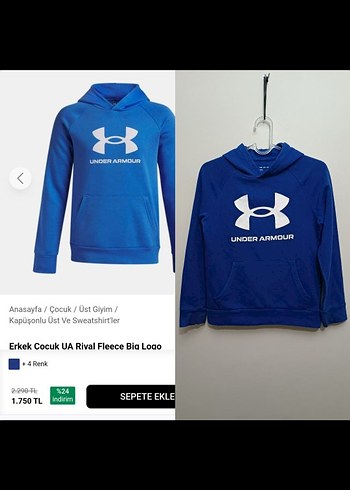 Under Armour Kapüşonlu Sweatshirt. - Görsel 3