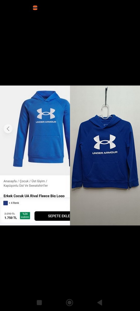 Under Armour Kapüşonlu Sweatshirt. - Görsel 3