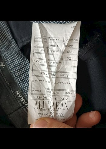 Ali Saran Kumaş Pantolon - Görsel 7