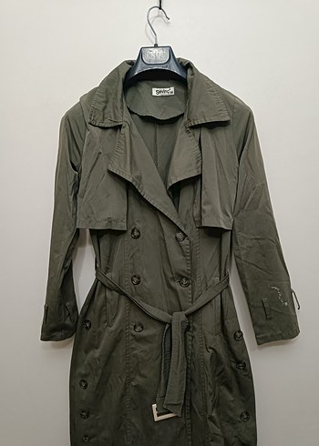 Sevinç Şal Yaka Trençkot - Görsel 10