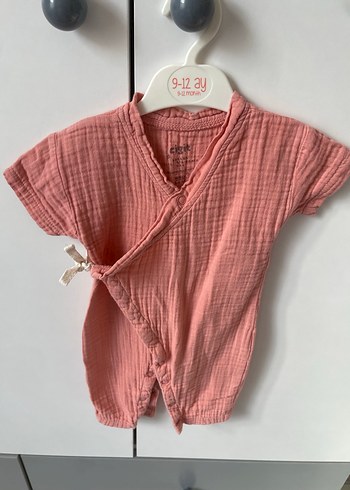 Diğer Cigit Pembe Düğmeli Bebek Kız Tulum 3-6 Ay