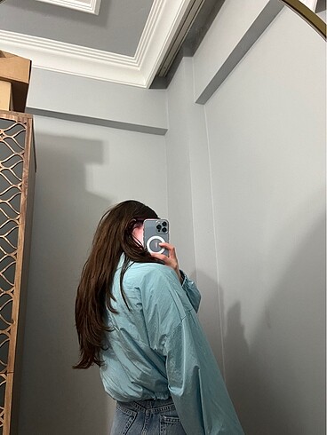 l Beden mavi Renk BERSHKA rüzgarlık